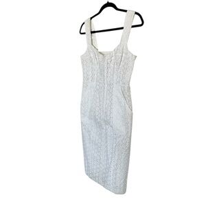 Nanette Lepore White Corset Sleeveless Dress